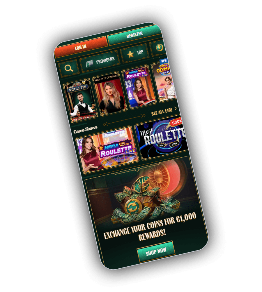 SpyBet Casino Interface