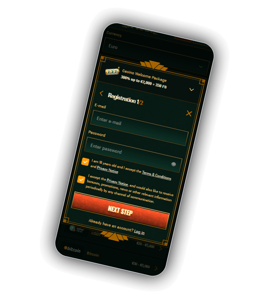 SpyBet Casino Registration
