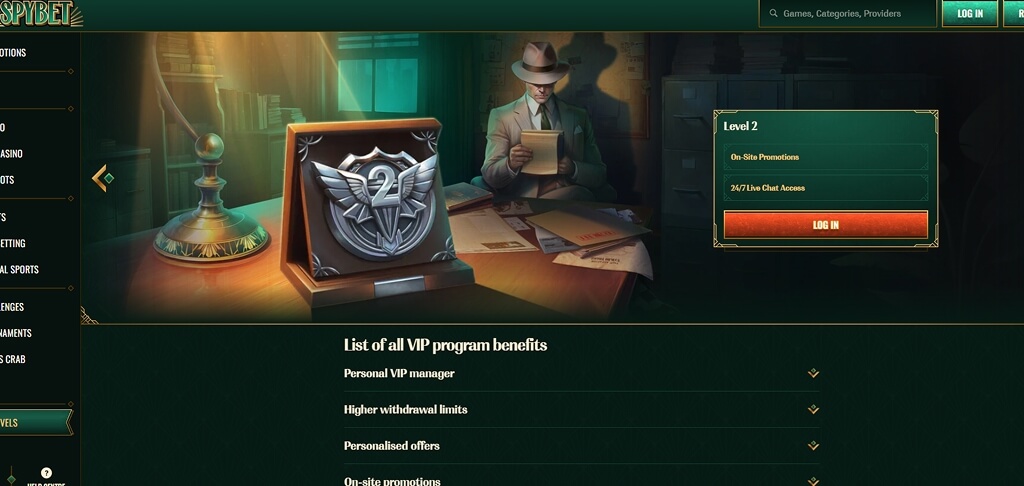 SpyBet Casino VIP Club